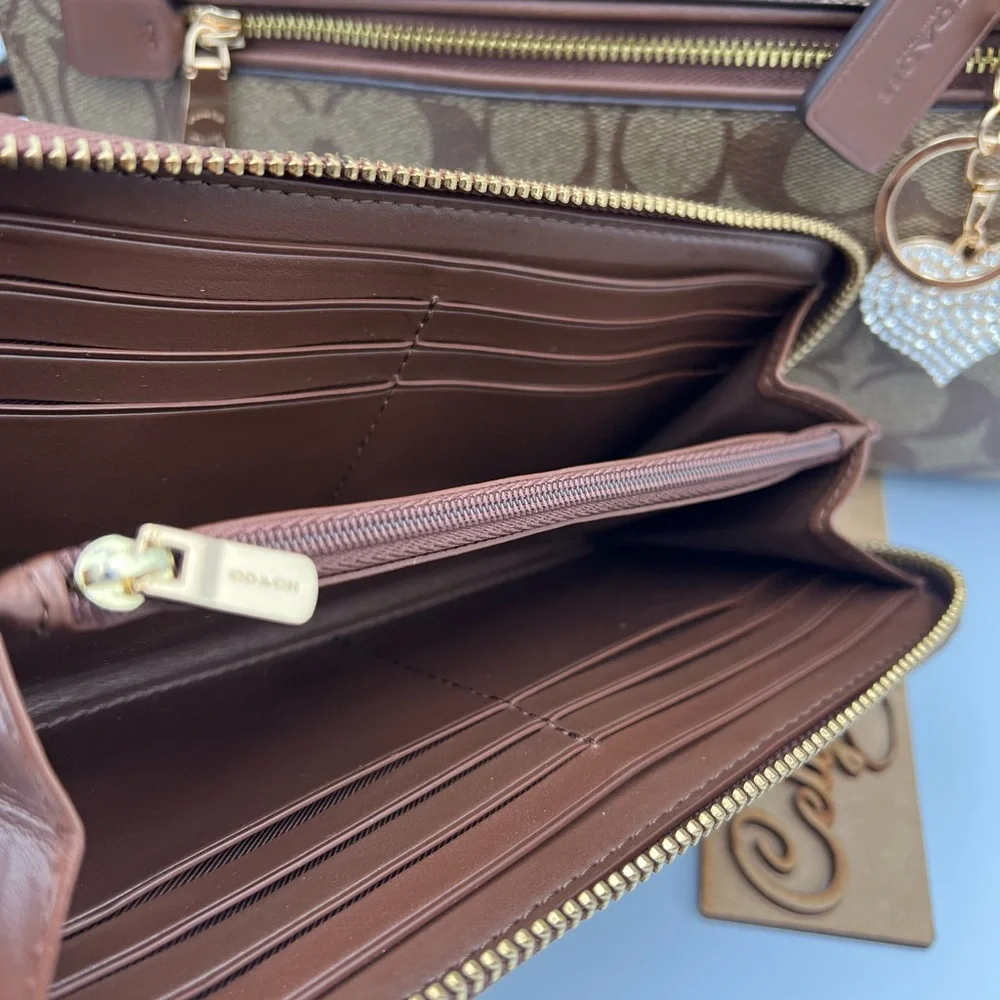 Coach Rowan Satchel And Matching Wallet - Picture 7 of 12